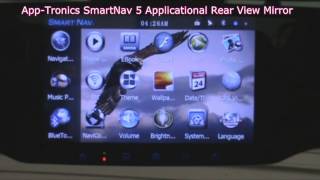 SmartNav 5 all in one GPS updatable rear view mirror from AppTronics [upl. by Bivins]