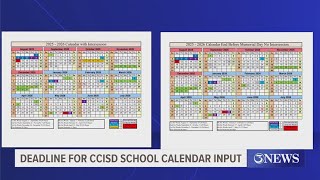 Deadline for CCISD school calendar input [upl. by Towrey]