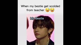 When ur bestie get scolded from Teacher 😁😁🤣😂😂 [upl. by Malin]