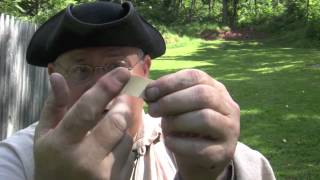 Loading 18th century civilian smoothbores Part 1 Round balls [upl. by Fitzger]