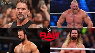 WWE MONDAY NIGHT RAW LIVE 2024 Cm Punk vs Drew McIntyre vs Brock Lesnar vs Seth Rollins Face Off [upl. by Sparrow599]