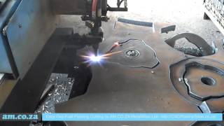 30mm Mild Steel Plate Cutting by OxyFuel Flame Cutting on MetalWise CNC Plasma Cutting Machine [upl. by Eiramaliehs]