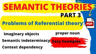 referential theory limitations referential theory in semantics  Muhammd ullah official [upl. by Cima553]