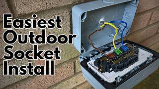 How to Install the Easiest and Quickest Outdoor Socket  Anyone Can Do This [upl. by Erdnad]