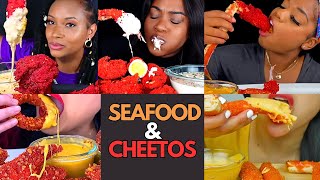 🥵🦀🌊Spicy Seafood Mukbang King Crab and Hot Cheetos Combo  MUKBANG COMPILATION  BIG BITES 🔥🤤🤤 [upl. by Glenda]