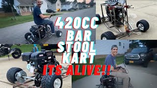 How to build a bar stool racing kart frame  Welding  Part 4 [upl. by Lavro]