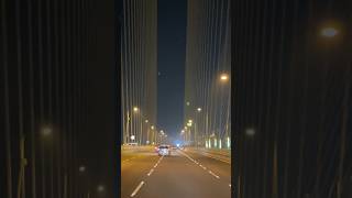 Bandra worli Sea Link Bridge Mumbai sealife sealink mumbai nightlife nightout bandra night [upl. by Eldreeda]