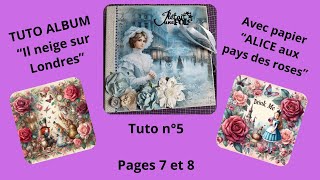 La suite du tuto Alice et les boulettes commencent scrapbooking diy pas faire un tuto la nuit [upl. by Ynohta]