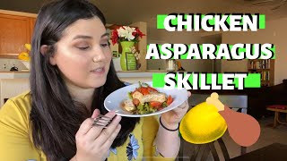 CHICKEN ASPARAGUS SKILLET  2 point myWW meal  Quick easy meal with great taste [upl. by Studdard]