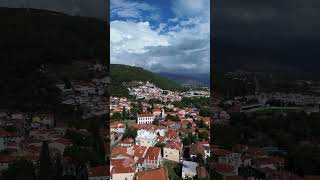 Xanthi greece xanthi muslim islam minority minaret mosque aerialvideography sightseeing [upl. by Critta]