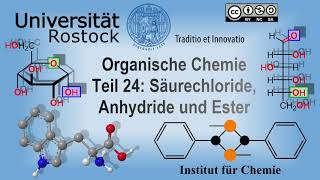 Organische Chemie Teil 24 Säurechloride Anhydride und Ester [upl. by Irving]