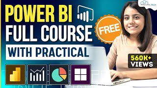 Power BI Full Course for FREE with Practical Projects 3 Hours  Power BI Tutorial 2024 🔥🤩 [upl. by Frederique1]