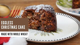 Eggless Christmas Cake Recipe  Whole Wheat Eggless Plum Cake  Cake Recipes by Archanas Kitchen [upl. by Ayiak]