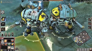 quotWARHAMMER 40K MOST FEROCIOUS BATTLE COLOSSAL Imperial Knights VS DEADLY Orks Hordequot [upl. by Adnwahsar]