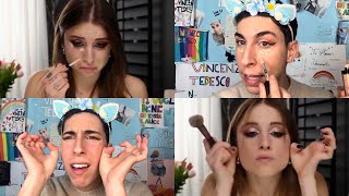 PARODIA TUTORIAL TRUCCO ANGELINA MANGO [upl. by Heeley]