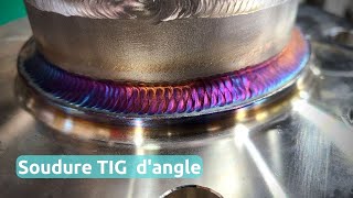 Comment souder au tig en angle intérieur  Soudure tig inox dangle  soudure en angle tig [upl. by Notserk]