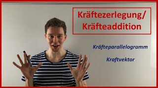 Kräftezerlegung und Kräfteaddition ausführliche Version  Physik Tutorial [upl. by Plossl]