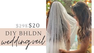 i DIYed a BHLDN wedding veil for 20 wedding DIY [upl. by Oned]