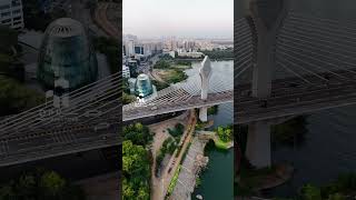 DurgamCheruvu CableBridge Hyderabad’s Iconic View [upl. by Odraode]