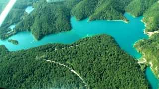 Plitvice lakes national park Croatia Short Video Panoramic Flight [upl. by Surdna]