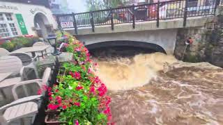 Szklarska Poręba in Poland this afternoon hochwasser flood flooding [upl. by Meek]