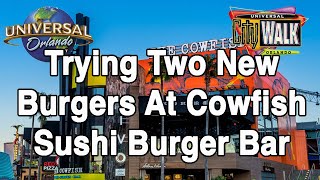 Trying New Burgers At Cowfish Sushi Burger Bar [upl. by Norean]