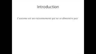 Axiome de récurrence partie 1  Introduction [upl. by Susejedairam]