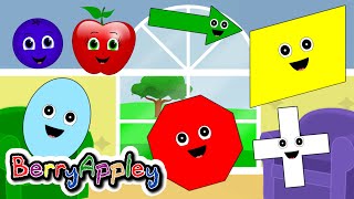 Shapes Song for Kids  Learn Shapes  Hide and Seek  Part 2 [upl. by Godber]