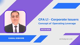 CFA L1 Corporate Issuers  Operating Leverage [upl. by Dnomal]