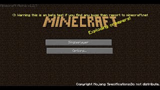 Minecraft Alpha 127 Remastered Fix [upl. by Winn112]