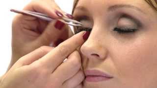 How To Apply False Eyelashes Demonstration  Step by Step Guide [upl. by Nonna]