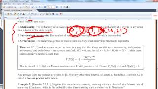 MA 381 Section 5 2 Poisson Process [upl. by Annohs]