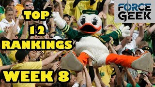 COLLEGE FOOTBALL RANKINGS  WEEK 8 [upl. by Akkimat]