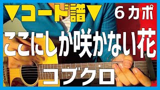 【ギター】 ここにしか咲かない花  コブクロ kobukuro 初心者向け コード [upl. by Drahcir]