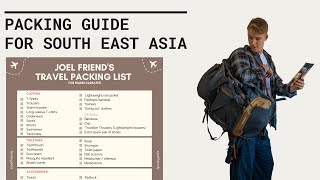 Packing Guide for South East Asia  FREE PACKING LIST DOWNLOAD [upl. by Baylor]