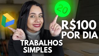 NINGUÉM CONTA R100 POR DIA COM TRABALHOS HOME OFFICE ONLINE [upl. by Marlyn]