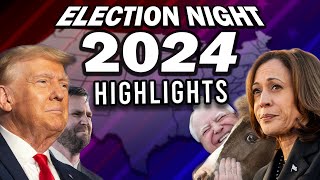 2024 Presidential Election Night Highlights [upl. by Vanhomrigh]