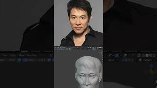 Jet Li Blender Sculpting Likeness [upl. by Eetsirhc19]