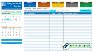 Automated Task amp Activity Management Tracker in Excel amp VBA Premium Tool [upl. by Alta]