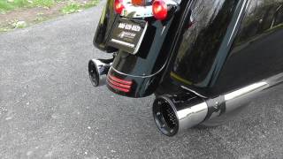 Cobra RacePro Slip ons  2017 Harley Davidson Touring Sound amp Review [upl. by Ewall450]