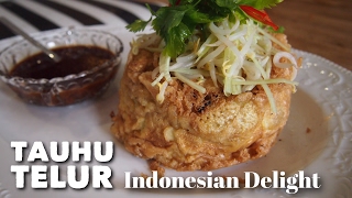 Super Yummy Indonesian Recipe Tauhu Telur  Fried Egg w Tofu [upl. by Okkin641]