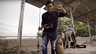 Memancing di Kolam Air Masin Sri Tanjung  Tanjung Harapan  Port Klang [upl. by Kahl350]