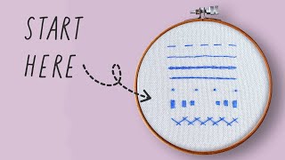 10 Easy Embroidery Stitches for Beginners [upl. by Wind805]