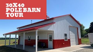 POLE BARN SHED BUILD Start to finish [upl. by Amann]