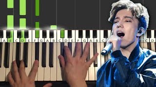 Dimash  SOS dun terrien en détresse Piano Tutorial Lesson [upl. by Clareta583]