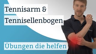 Tennisarm  Tennisellenbogen  Übungen die helfen [upl. by Adnilam]