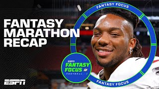 Fantasy Football Marathon Mock Draft Recap  Fantasy Focus 🏈 [upl. by Iphagenia92]