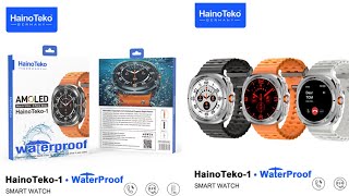 HainoTeko1 Ultra Watch 3 Pairs StrapAmoledHealth MonitoringFitness Tracker47MM [upl. by Harold]