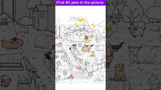 Find 40 pets in the picture games gaming animaatio funny [upl. by Eilime507]