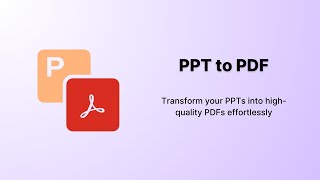 PPT to PDF [upl. by Travers106]